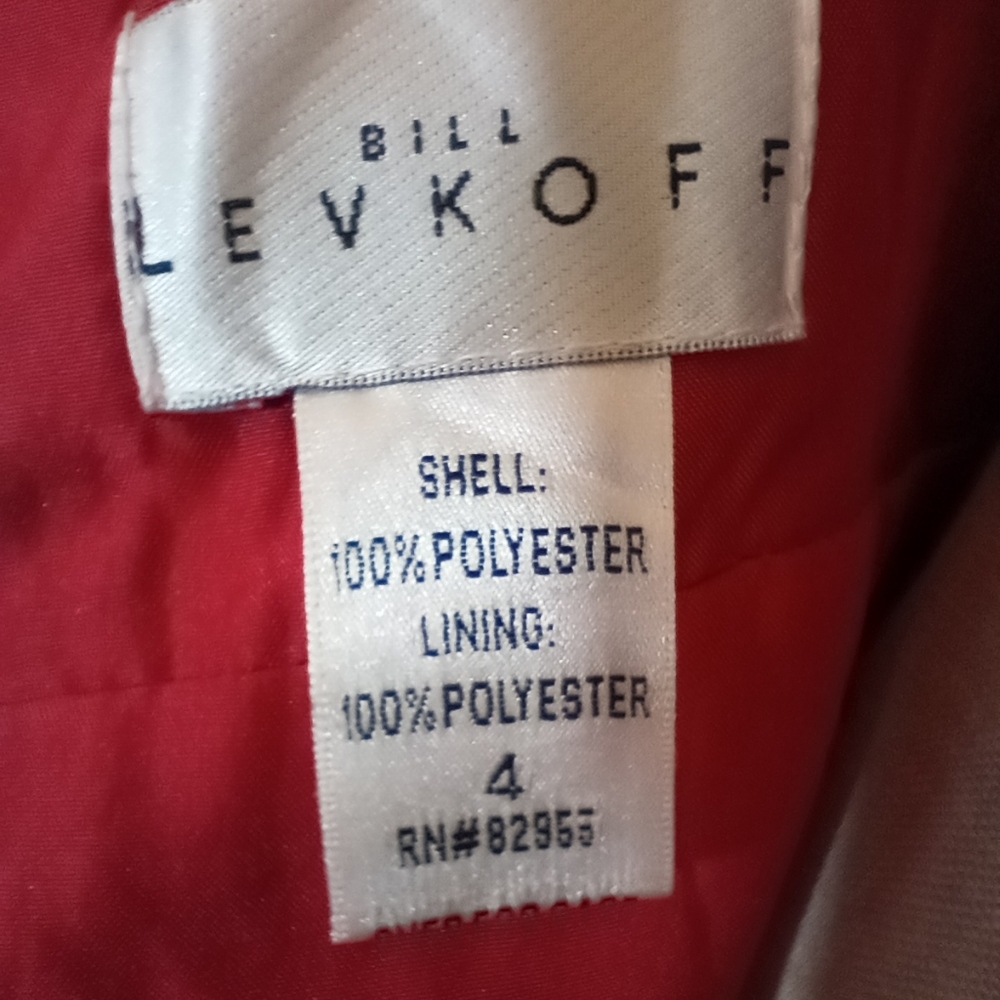 Bill Levkoff Formal Dress, Sleeveless Pleated bodice, Cut Out Back, Red, Long 4 - Picture 2 of 9
